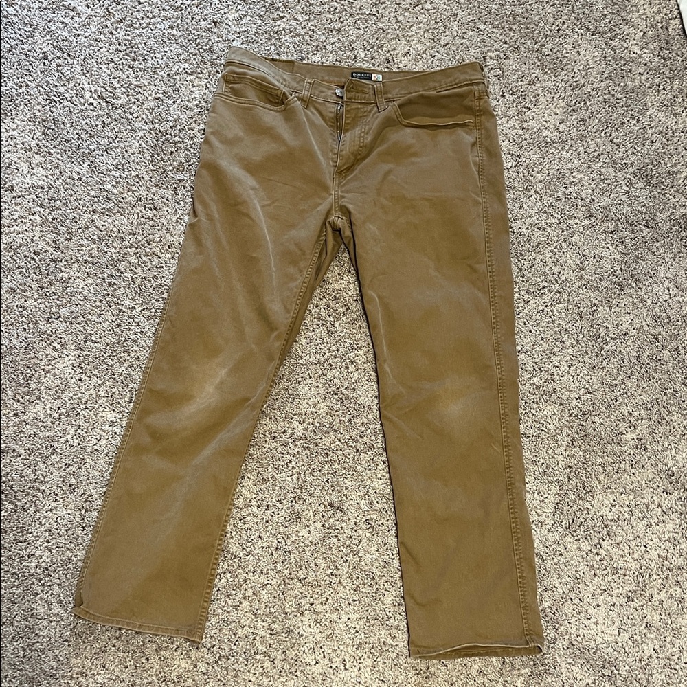 Brown Straight-Leg Pants